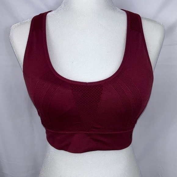 Marika Sports Bra Seamless Dry-Wik Racerback Removeable Cup Sports Bra Mesh Vent - Picture 2 of 12